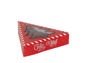 Caixa com Visor Árvore Natal Mágico 6 Doces - Pct 10 Unidades